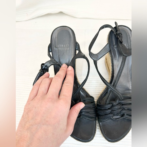 Stuart Weitzman Espadrille Wedge Sandals - Picture 8 of 15